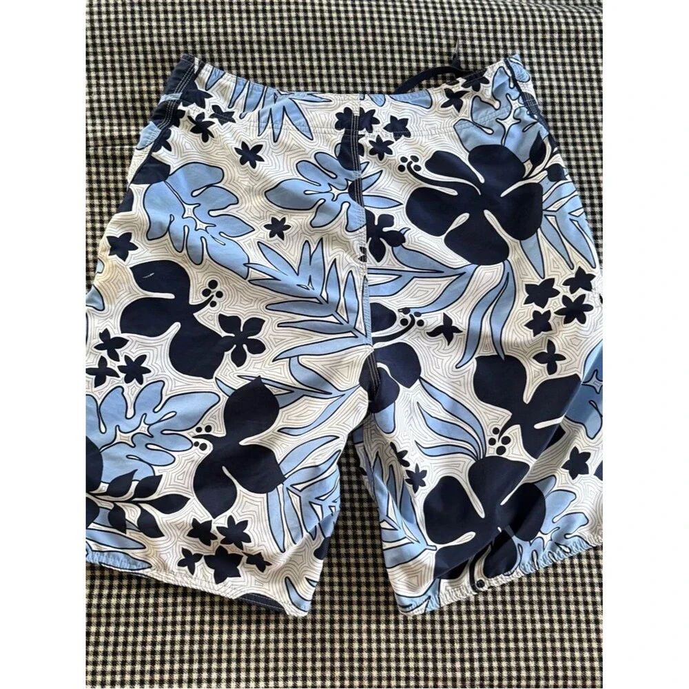 Kirra Vintage Men's Blue Floral Swim Board Shorts size 33 - Picture 11 of 11